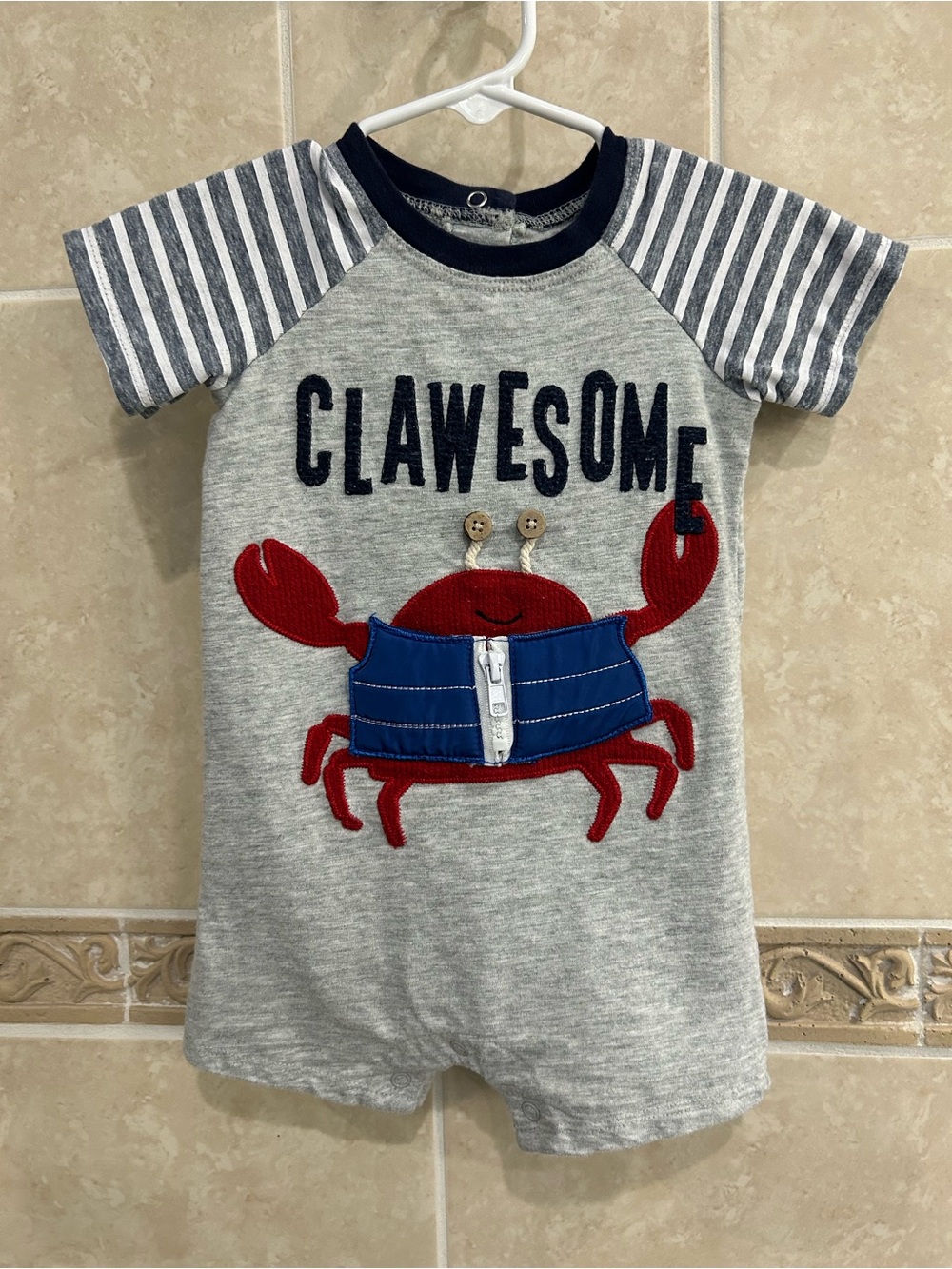 Mudpie Clawsome Crab Romper